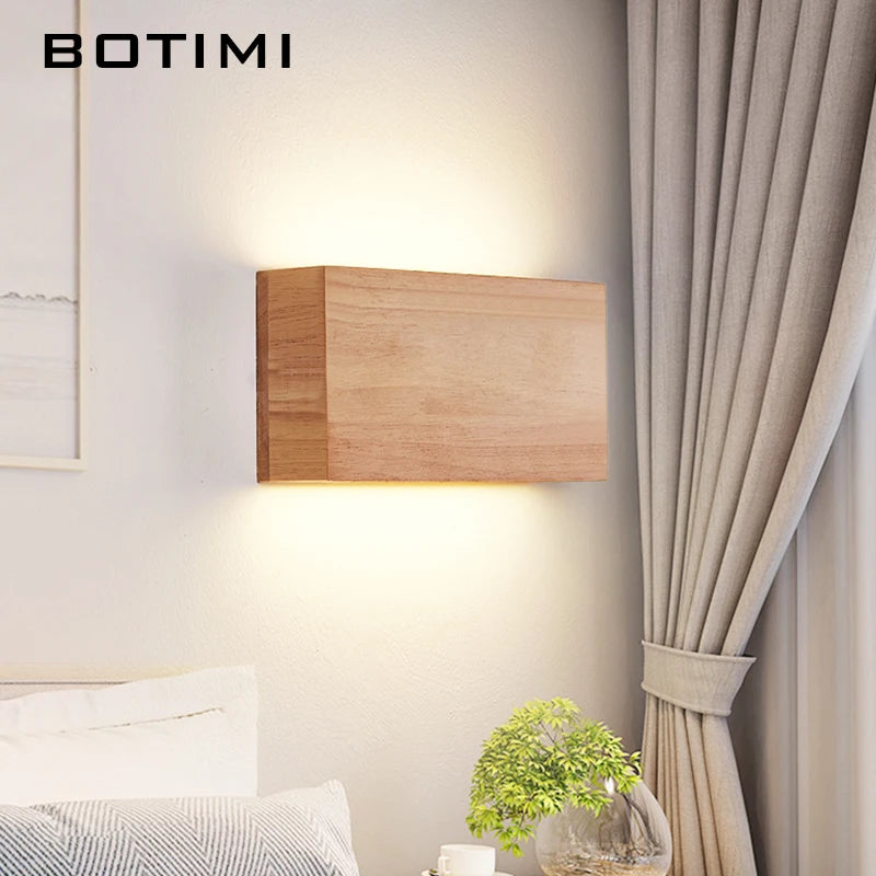 lampe murale moderne bois naturel clair texture bois opacité éclairage chambre cuisine fixée mur