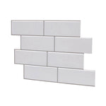 carreaux muraux 3d rouges adhésifs modernes lot pièces brillants décoration intérieure