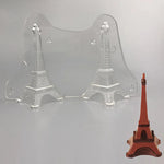 moule chocolat tour eiffel transparent deco pâtisserie oolits dorés fixations pâtisserie française