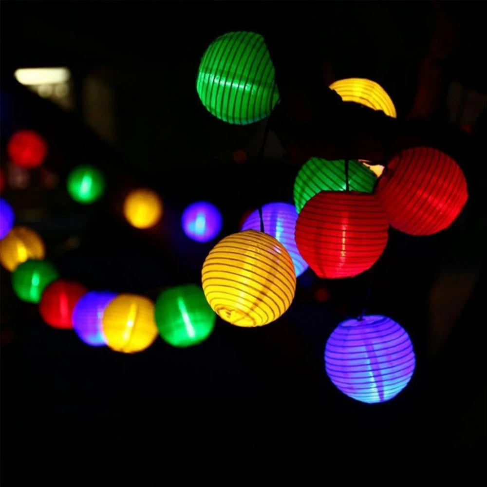 guirlande lumineuse solaire 10 led 20 led 30 led multicolore moderneextérieur vacances jardin bleu