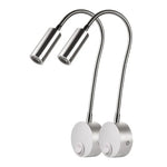 appliques murales led blanc noir argent moderne cable prise interrupteur on off support mural