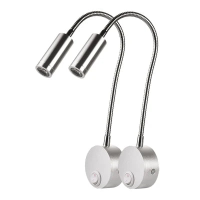 appliques murales led blanc noir argent moderne cable prise interrupteur on off support mural