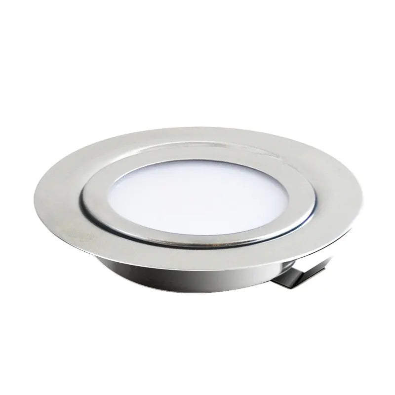 Spot LED argenté moderne 12V 3W 5W 7W 6000K 4000K 3000Kacierinoxydable