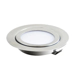 Spot LED argenté moderne 12V 3W 5W 7W 6000K 4000K 3000Kacierinoxydable