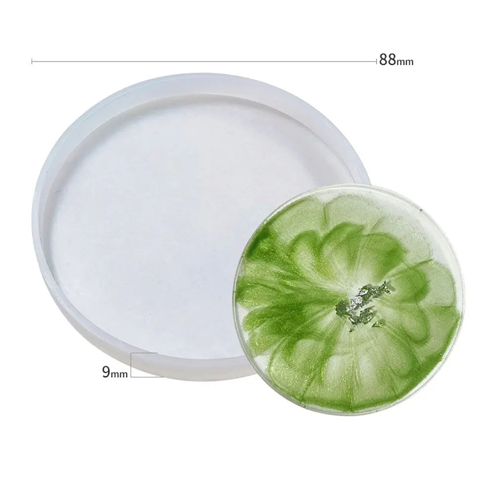 moules savon silicone blancs modernes rond carré set artisanal DIY
