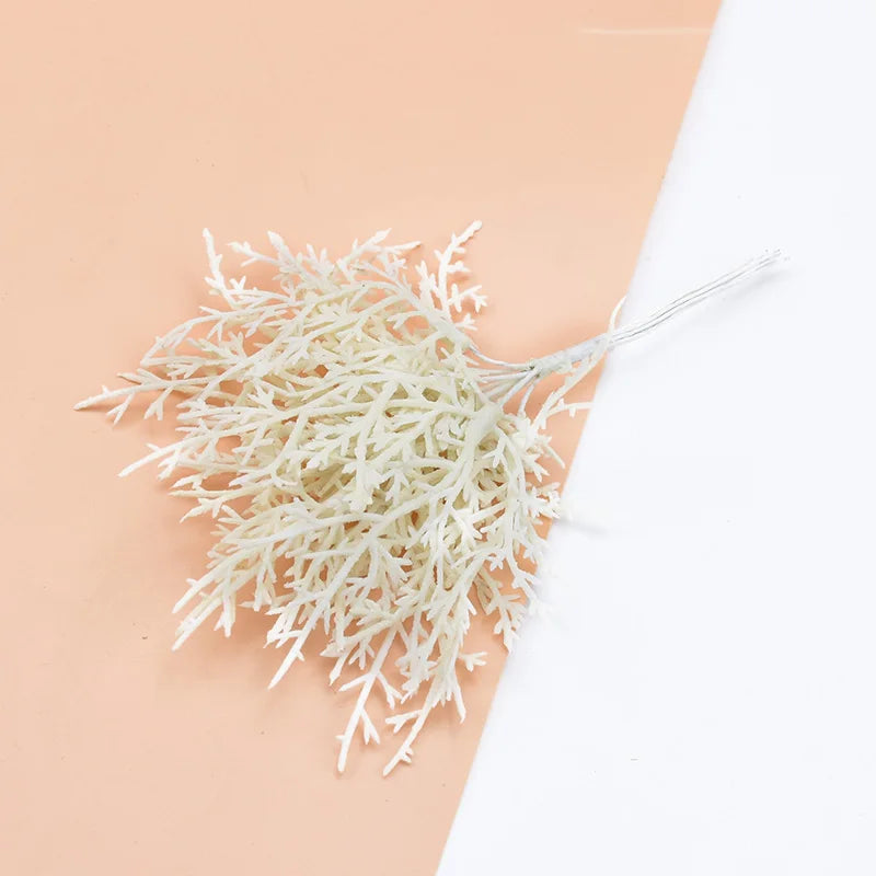 plantes artificielles or argent feuilles cèdre pin naturel decoration mariage exterieur branchées exposant