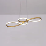 suspension lumineuse moderne infini noir blanc or 75cm 249lm led dimmable