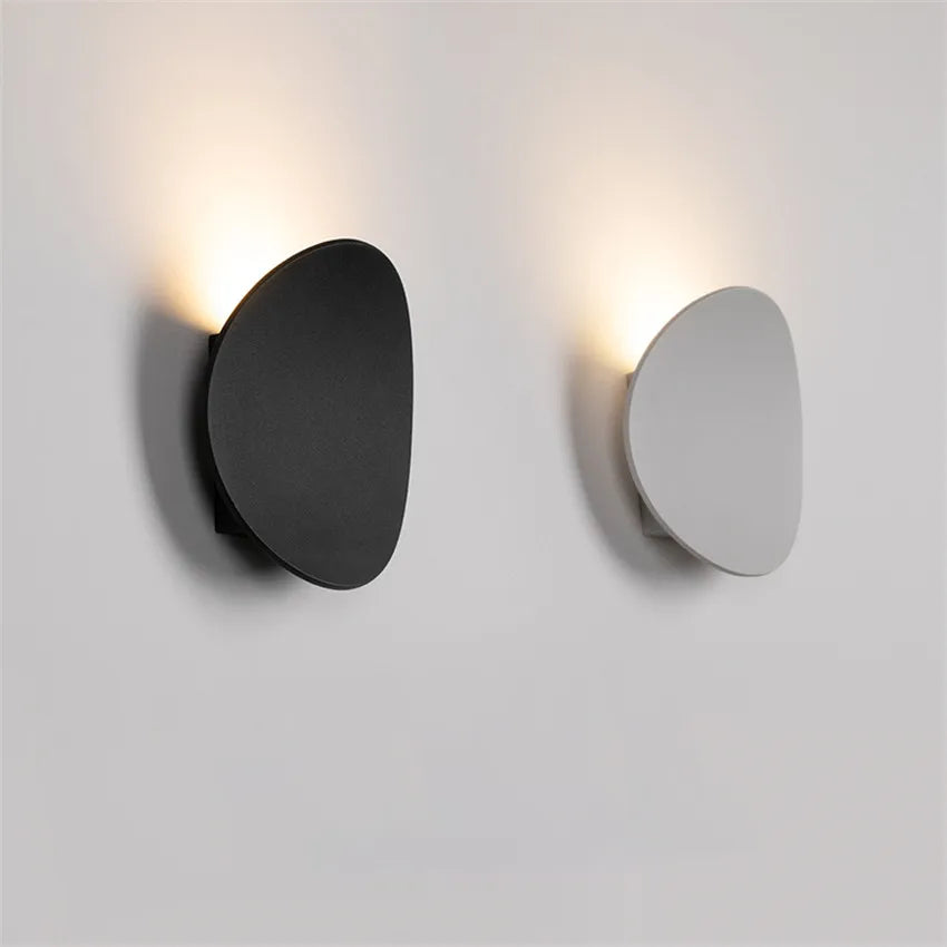 applique murale moderne gris clair noir led aluminium 249 2000 lumens 90 260v étude