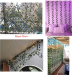 guirlande artificielle feuilles vertes naturelle extérieur accrochée 210cm 240cm décoration mariage fêtes anniversaire événements