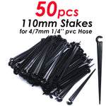 piquets tuyaux pvc noir modernes 11cm 20cm 50pcs fixation jardin irrigation