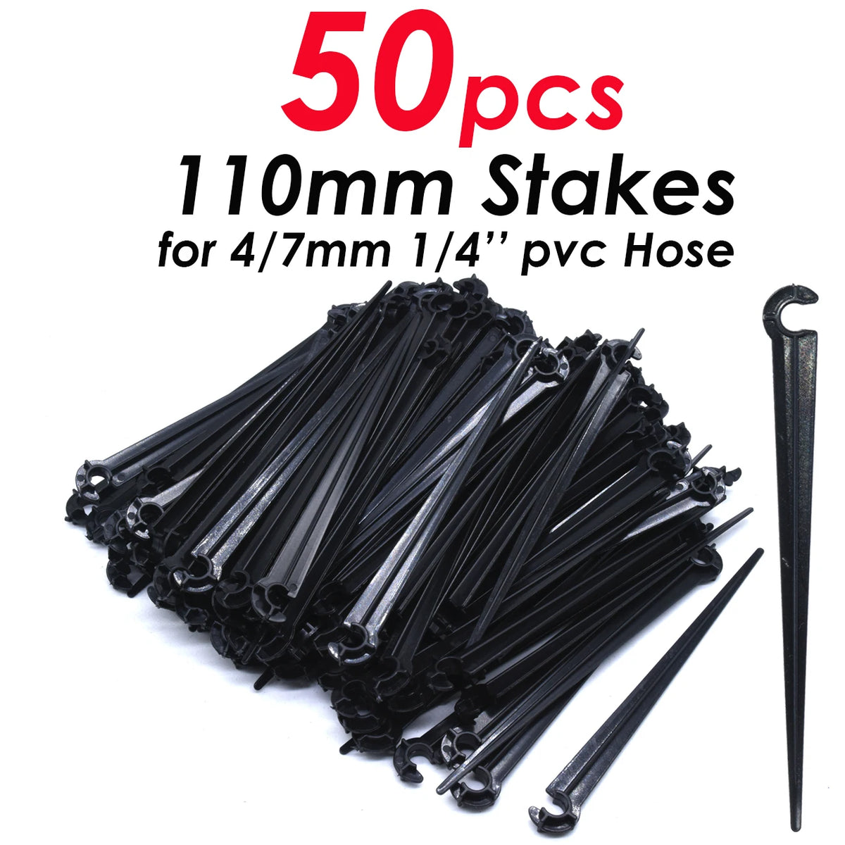 piquets tuyaux pvc noir modernes 11cm 20cm 50pcs fixation jardin irrigation