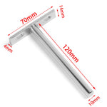 pinces mèches acier inoxydable modernes 120mm 96mm 70mm 14mmOpaque lisses argentées