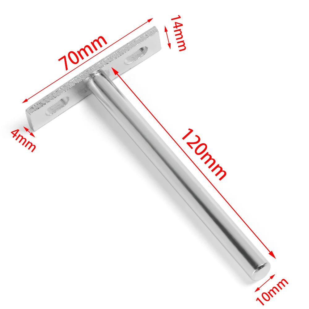 pinces mèches acier inoxydable modernes 120mm 96mm 70mm 14mmOpaque lisses argentées