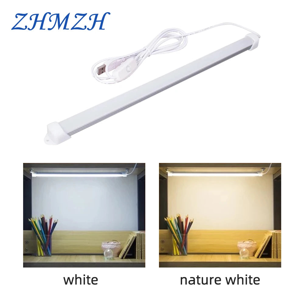 ruban led blanc moderne adhésif 5w dimmable 32cm câble usb 2mètres
