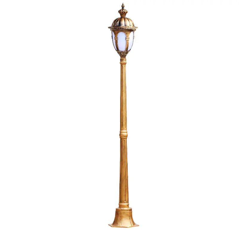 lampe rue or noir vintage classique éclairage public ip65 led moderne aluminiumextérieur