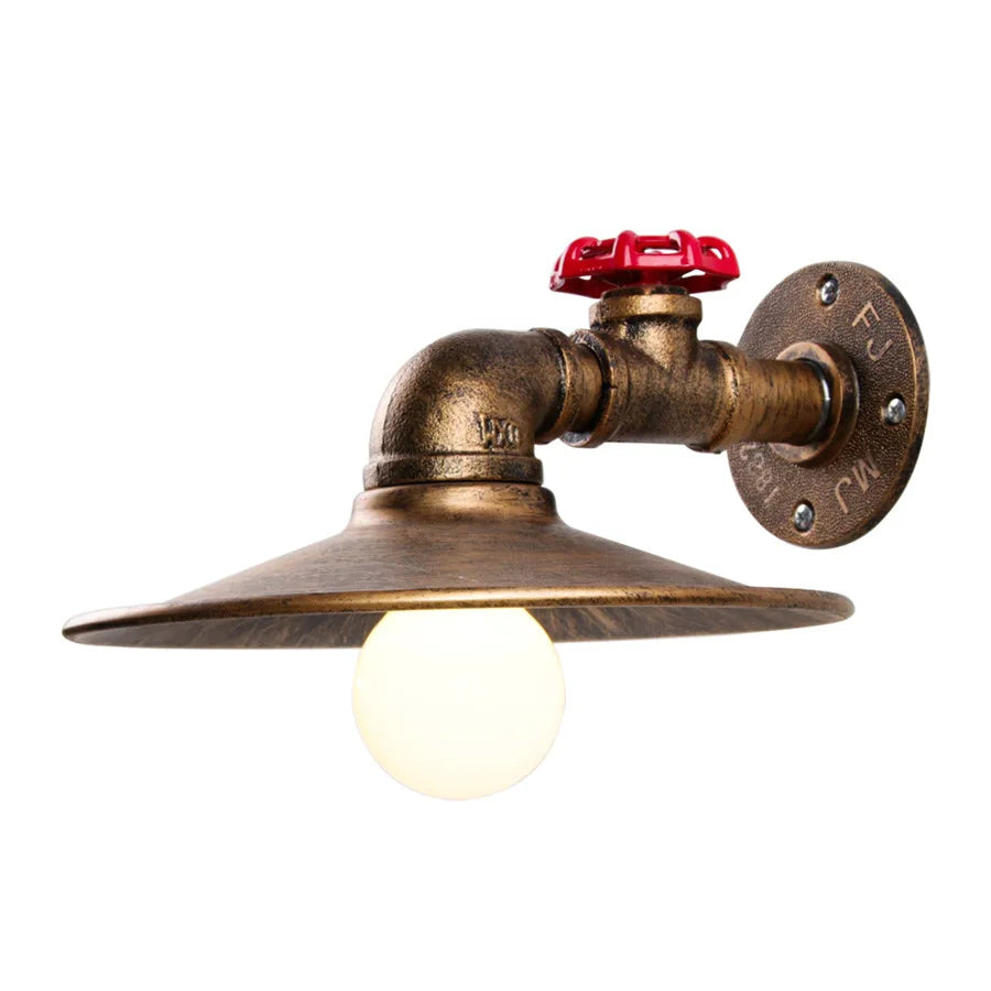 lampe murale industrielle métal vieilli bronze éclairage quotidien chambre salon cuisine étudié entree sdb