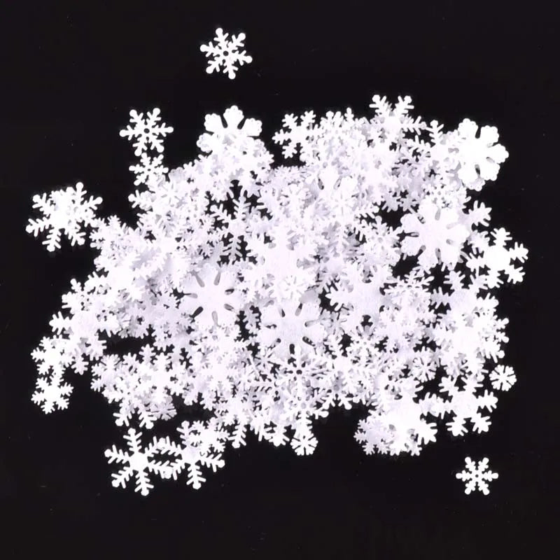 feutre flocons neige blanc non tissé scrapbooking décoration artisanat bricolage fêtes noël appliques 10