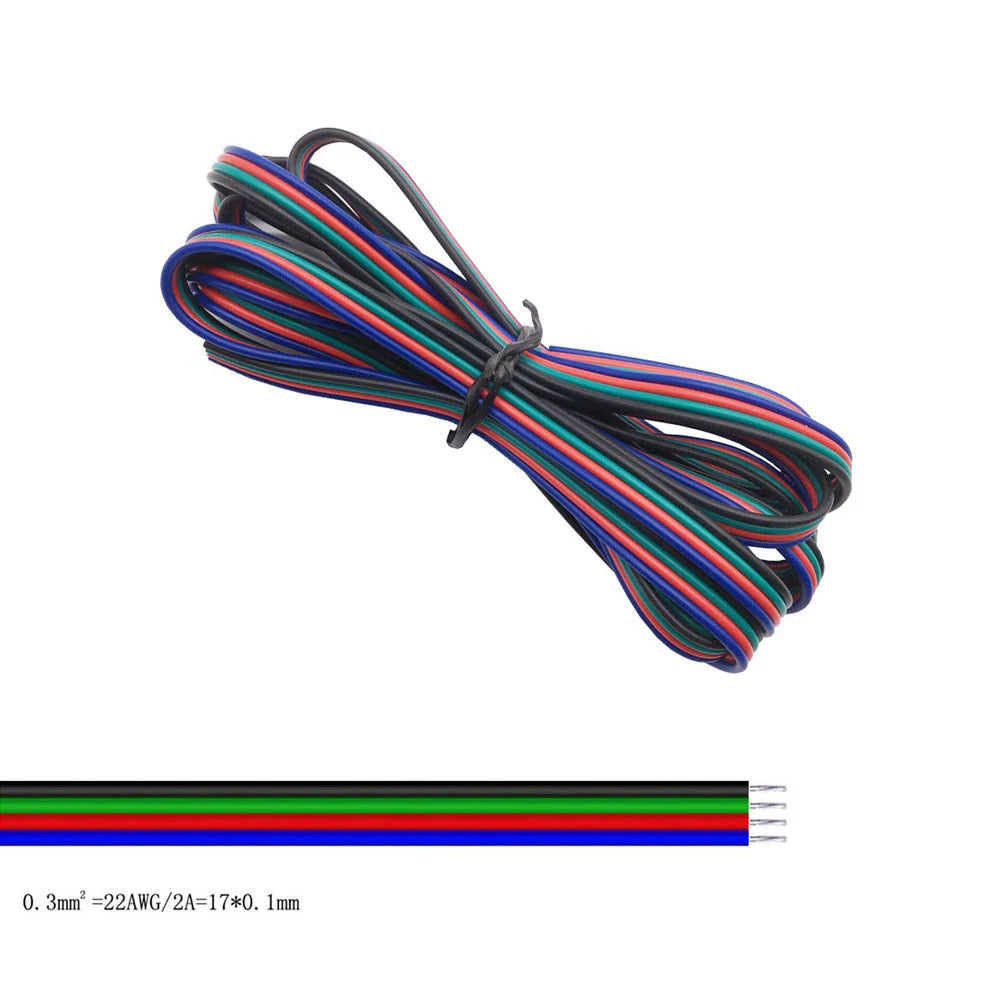 fil électrique plat ruban led ws2812b ws2811 connecteurs broches