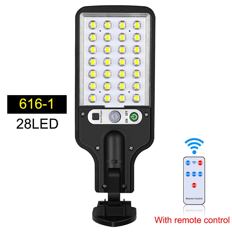lampe solaire led noire moderne télécommande détecteur mouvement ip65 étanche