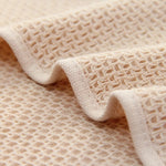 serviettes coton rapides séchage moderne beige rouge gris maille opaqueness