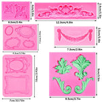 moules silicone gâteau fondant dentelle baroque ornements floraux vintage decoration cupcake roseclair