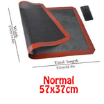 tapis cuisson silicone antiadhésif rouge noir texture tissu moderne cake baking