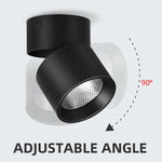 projecteur led pliable spot noir moderne 15w 40w vis câbles aluminium minimaliste