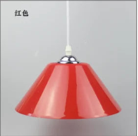 lampe suspendue moderne orange blanc rouge mat pvc plastique cuisine salle manger chambre coucher