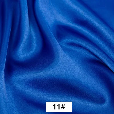tissu satiné polyester blanc noir vert bleu moderne décoration couture rideaux robes