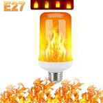 ampoule effet flamme led modes e14 e27 décoration intérieure simulant feu orange blanc