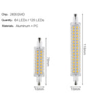 ampoule led 12w 16w r7s 78mm 118mm 64led 128led blanc matrice smd moderne