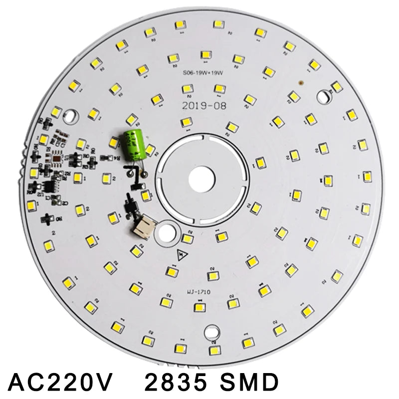 ampoule led plaque 3w 6w 12w 18w blanc naturel deux couleurs moderne certification 220v