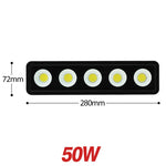 projecteur led moderne 50w noir blanc ip67 cool warm white clipsextérieur