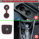 tapis porte voiture moderne tapis antidérapant hexagonal noir rouge adhésif pvc