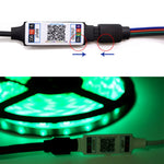 contrôleur led rgb ruban led 5050 télécommande bluetooth moderne connecteur 192w led lumineuses vert