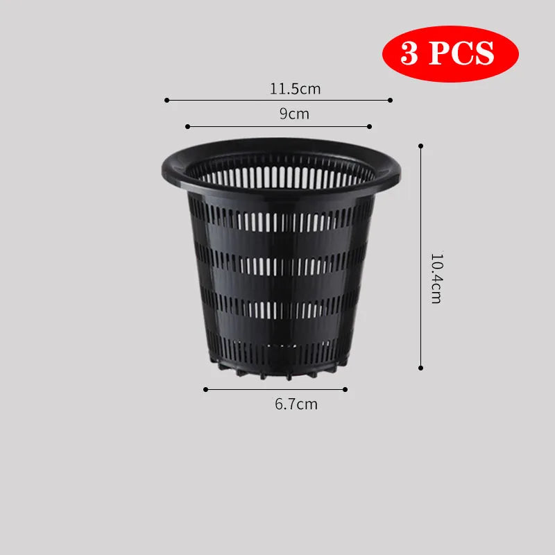 pots fleurs modernes perforés jaune vert orange blanc noir 10cm 12cm 16cm 20cm