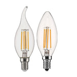 ampoules led transparentes filament doré base e14 moderne vintage 6w 4w cold warm white