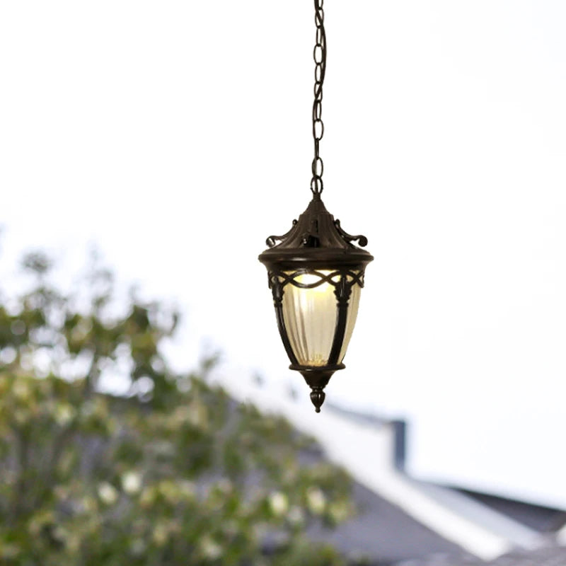 lampe suspendue or noir ornements transparent vintage salon chambre pendentif chainė élèvements classiques