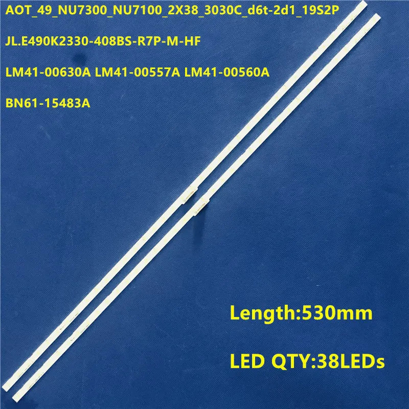 ruban led blanc moderne 38 leds 530mm longueur 3w abs industrielle
