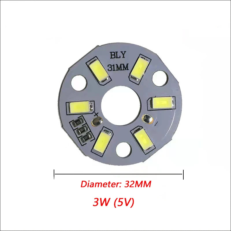 plaque led 5v blanc matrice diodes modernes 1w 2w 3w 5w 10w 12w
