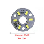 plaque led 5v blanc matrice diodes modernes 1w 2w 3w 5w 10w 12w
