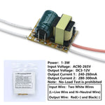 transformateurs electrique led 300ma 12v 120v 240v certifie ccc cqc rohs adaptable 1w 36w