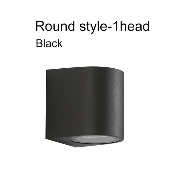 applique murale led moderne noire fixée mur contemporaine 85mm 150mm 5w 10w