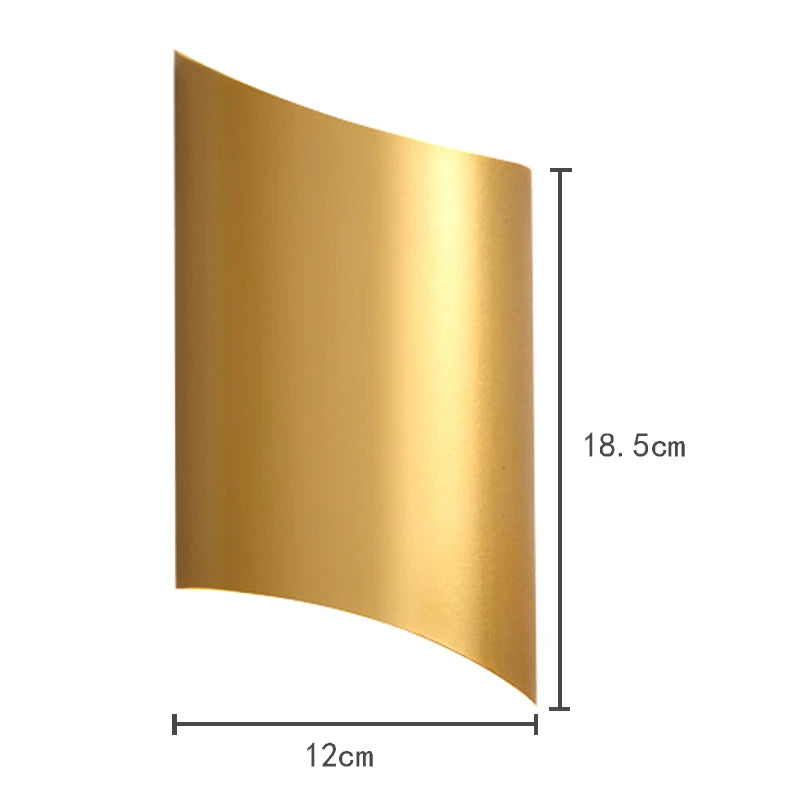 applique murale led moderne or blanc minimaliste fixée mur source lumineuse led 249 2000