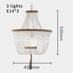 suspension lumineuse moderne bois blanc rose beige métallique chambre enfant
