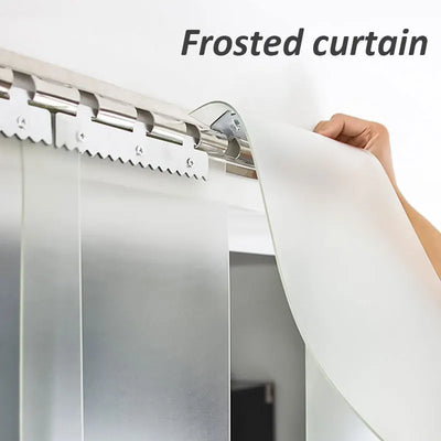 Rideau de porte en PVC mat noir pour isolation thermique
