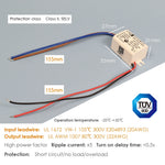 transformateur led alimentation 700mA 9V blanc câbles certification rohs tue flickfree électronique