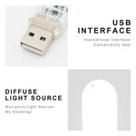lampe led rechargeable moderne adhésive rouge bleu vert blanc transparent usb tactile