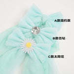 ruban fenêtre dentelle rose clair jaune clair vert pastel moderne décoratif romantique translucent attache
