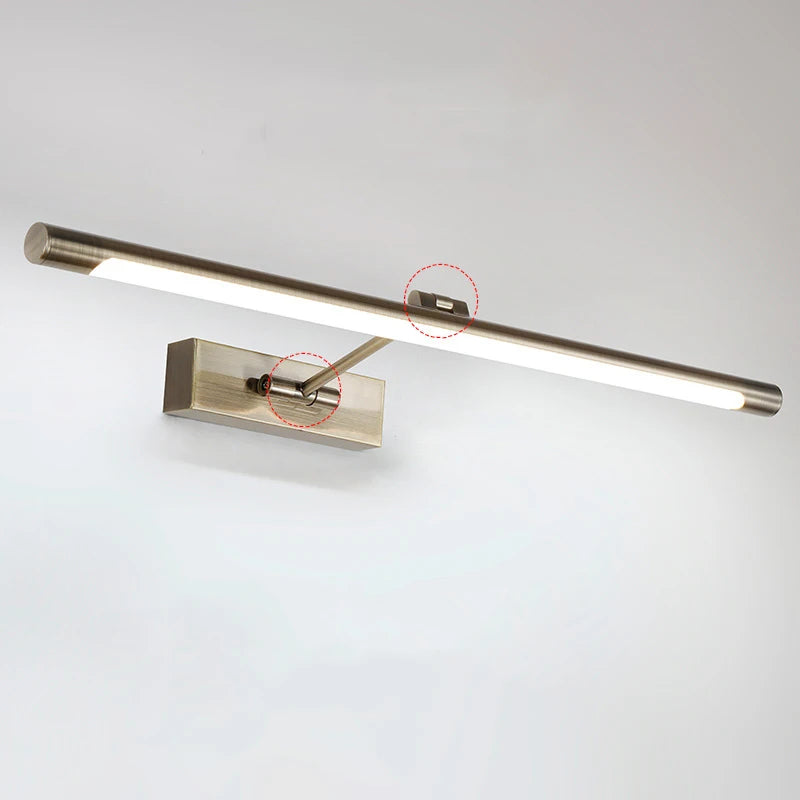 lampe murale moderne led 7w nickel mat autonome 48cm éclairage maison fixations vis